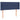 Tăblie de pat cu aripioare albastru 103x16x78/88 cm textil