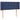 Tăblie de pat cu aripioare albastru 93x16x78/88 cm textil