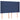 Tăblie de pat cu aripioare, albastru, 147x16x118/128 cm, textil