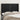 Tăblie de pat cu aripioare, negru, 147x16x118/128 cm, piele eco