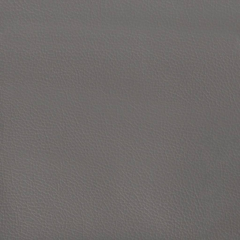 Tăblie de pat cu aripioare, gri , 93x16x118/128 cm, piele eco