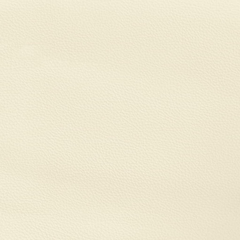 Tăblie de pat cu aripioare, crem, 147x16x118/128 cm, piele eco