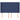 Tăblie de pat cu aripioare, albastru, 147x16x118/128 cm, textil