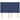 Tăblie de pat cu aripioare, albastru, 147x16x118/128 cm, textil