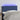 Tăblie de pat cu LED, albastru, 90x5x78/88 cm, textil