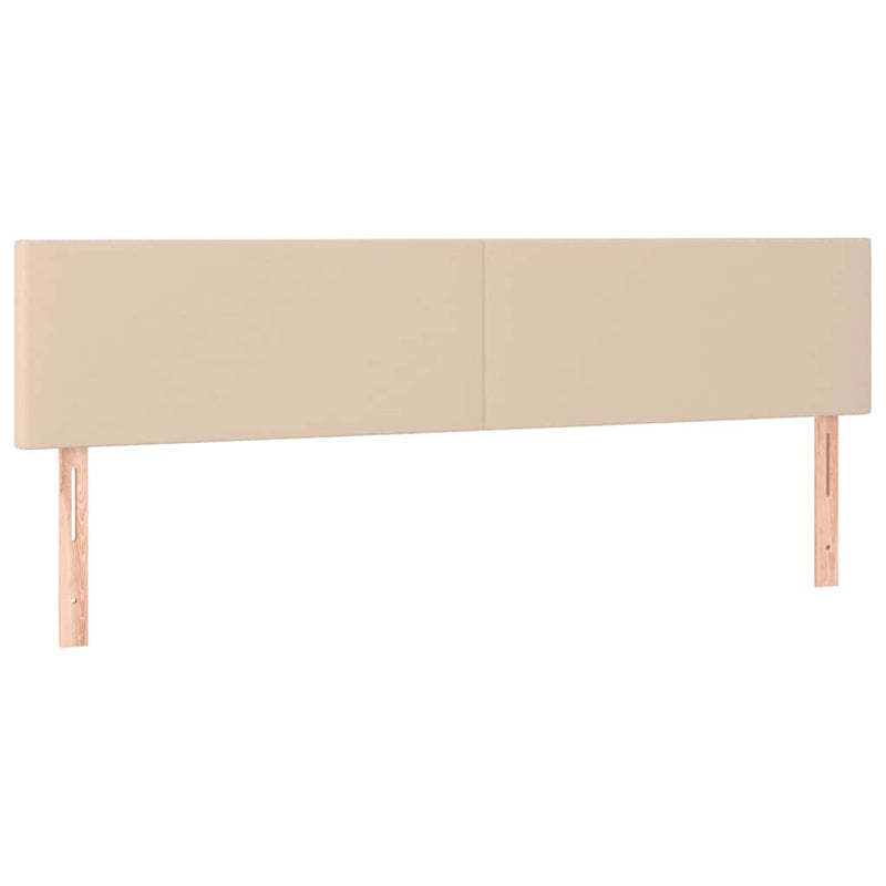 Tăblie de pat cu LED cappuccino 180x5x78/88cm piele ecologică