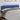 Tăblie de pat cu LED, albastru, 200x5x78/88 cm, textil