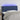 Tăblie de pat cu LED, albastru, 100x7x78/88 cm, textil