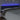 Tăblie de pat cu LED, albastru, 180x5x78/88 cm, textil