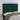 Tăblie de pat cu LED, verde închis, 144x5x118/128 cm, catifea