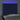 Tăblie de pat cu LED, albastru, 90x5x118/128 cm, textil