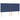 Tăblie de pat cu LED, albastru, 200x5x118/128 cm, textil