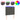 Tăblie de pat cu LED, gri închis, 100x5x118/128 cm, textil