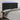 Tăblie de pat cu LED, negru, 180x5x118/128 cm, catifea