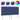 Tăblie de pat cu LED, albastru, 180x5x118/128 cm, textil