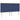 Tăblie de pat cu LED, albastru, 200x5x118/128 cm, textil