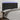 Tăblie de pat cu LED, negru, 183x16x118/128 cm, catifea