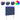 Tăblie de pat cu LED, albastru, 80x5x118/128 cm, textil