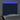 Tăblie de pat cu LED, albastru, 100x5x118/128 cm, textil