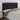 Tăblie de pat cu LED, negru, 160x5x118/128 cm, catifea