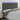 Tăblie de pat cu LED, gri închis, 180x5x118/128 cm, catifea