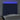 Tăblie de pat cu LED, albastru, 100x5x118/128 cm, textil