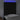 Tăblie de pat cu LED, negru, 80x7x118/128 cm, textil