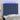 Tăblie de pat cu LED, albastru, 90x5x118/128 cm, textil