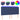 Tăblie de pat cu LED, albastru, 180x5x118/128 cm, textil