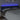 Tăblie de pat cu LED, albastru, 203x16x78/88 cm, textil