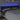 Tăblie de pat cu LED, albastru, 203x16x78/88 cm, textil