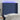 Tăblie de pat cu LED, albastru, 93x16x118/128 cm, textil