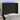 Tăblie de pat cu LED, negru, 93x16x118/128 cm, textil