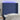 Tăblie de pat cu LED, albastru, 93x16x118/128 cm, textil