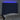 Tăblie de pat cu LED, albastru, 83x16x118/128 cm, textil