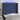Tăblie de pat cu LED, albastru, 93x16x118/128 cm, textil