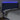 Tăblie de pat cu LED, albastru, 183x16x118/128 cm, textil