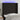 Tăblie de pat cu LED, negru, 93x16x118/128 cm, textil