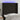 Tăblie de pat cu LED, negru, 83x16x118/128 cm, textil
