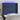 Tăblie de pat cu LED, albastru, 93x16x118/128 cm, textil