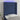 Tăblie de pat cu LED, albastru, 83x16x118/128 cm, textil