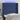 Tăblie de pat cu LED, albastru, 93x16x118/128 cm, textil