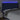 Tăblie de pat cu LED, albastru, 203x16x118/128 cm, textil