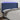 Tăblie de pat cu LED, albastru, 163x16x118/128 cm, textil