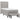 Pat box spring cu saltea, gri deschis, 90x190 cm, textil