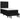 Pat box spring cu saltea, negru, 90x190 cm, textil