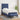 Pat box spring cu saltea, albastru, 90x190 cm, textil