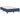 Pat box spring cu saltea, albastru, 120x200 cm, textil