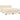 Pat box spring cu saltea, crem, 140x200 cm, textil