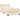 Pat box spring cu saltea, crem, 90x200 cm, textil